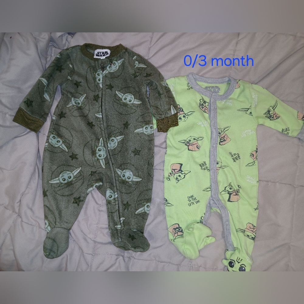Baby Yoda Baby Clothes Size 0/3month